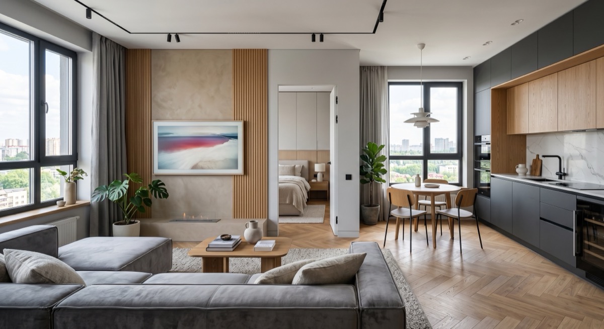 Капитальный ремонт 2-комнатной квартиры 52 м² в ЖК в Люберцах